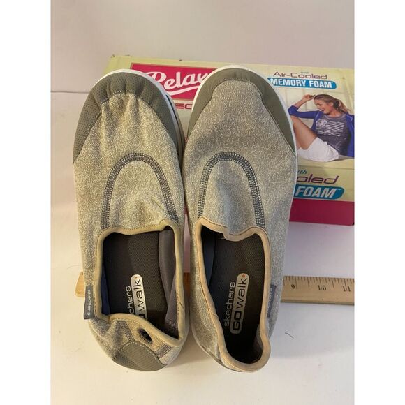Skeckers go walk loafer comfort shoes size 7.5 gray # 13510 - Picture 3 of 3